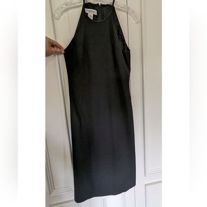 Brooks Brothers black size 4 halter sheath dress